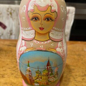 Set of 5, Matryoshka (Signed) Nesting Dolls